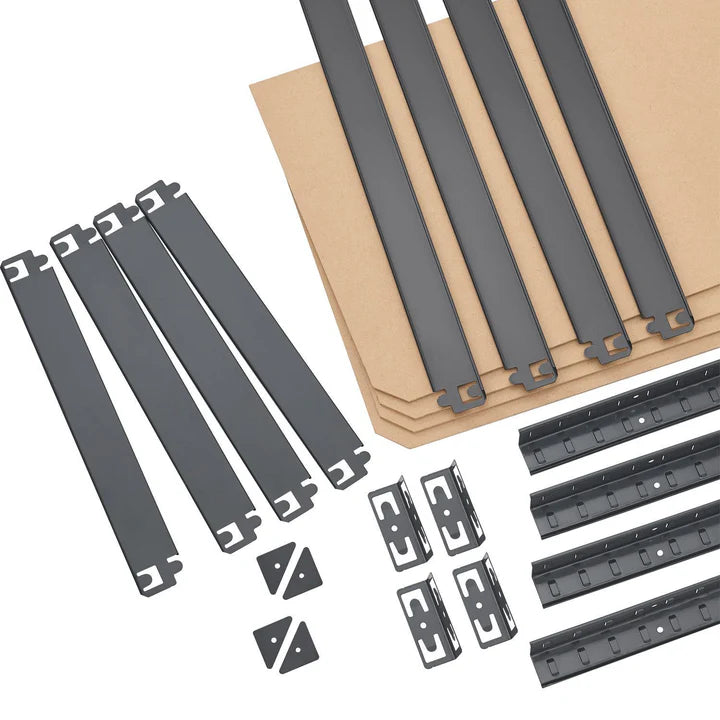 Lagerregal Easy 2er Set 160 x 80 x 40 cm Grau