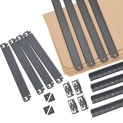 Lagerregal Easy 2er Set 160 x 80 x 40 cm Grau