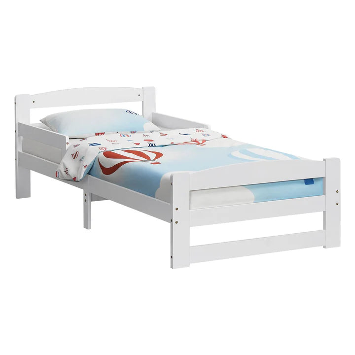 Letto per ragazzi 90 x 200 cm letto in legno Arona con rete a doghe bianco
