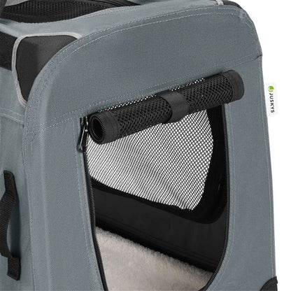faltbare Hundetransportbox Lassie M Grau