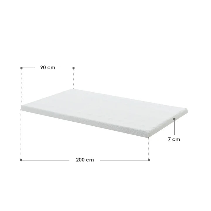 Topper 90x200 cm Memoryschaum, H2 - H3
