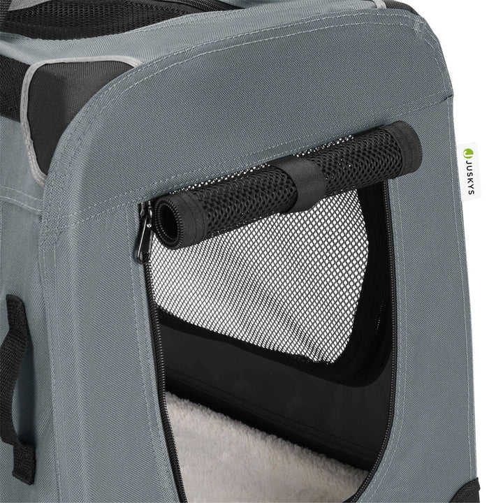 faltbare Hundetransportbox Lassie XL (dunkelgrau)