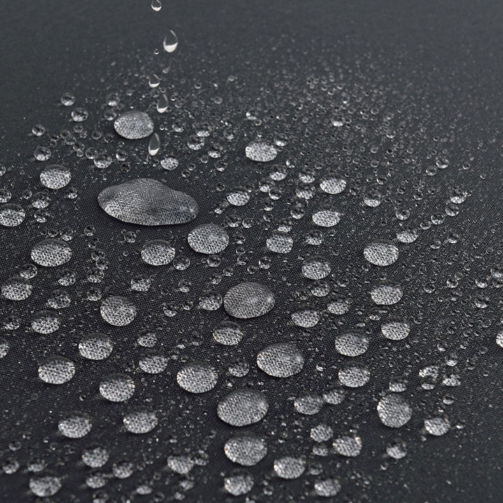 Salon en polyrotin Punta Cana M salon noir composé de 1 table, 1 canapé et 1 tabouret