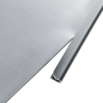 Pannello di recinzione con strisce di privacy in PVC grigio chiaro