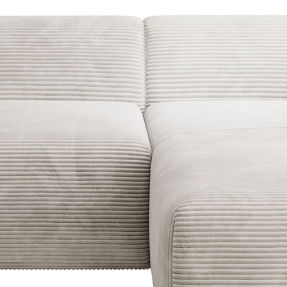 Ecksofa Vals aus Stoff Beige