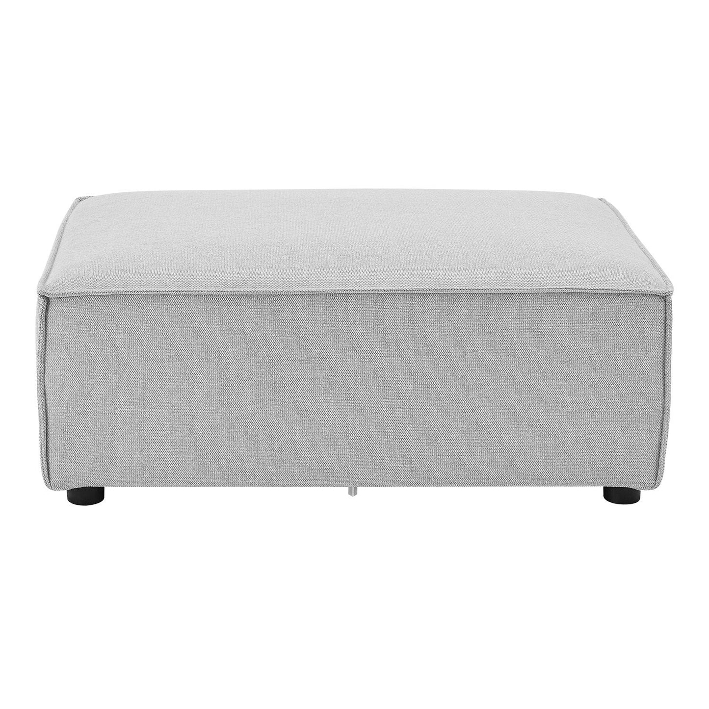 Modulares Sofa Domas XL - 4 Sitzer & Kissen - Stoff Hellgrau