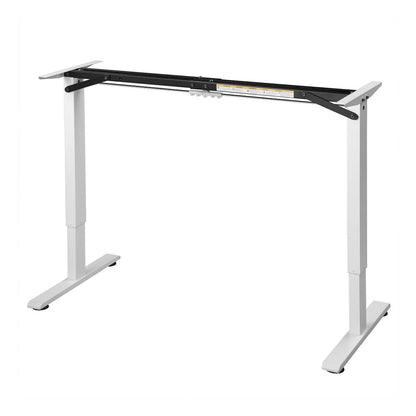 Elektrisch verstellbarer Schreibtisch 140x60 cm in Weiss - Palo24