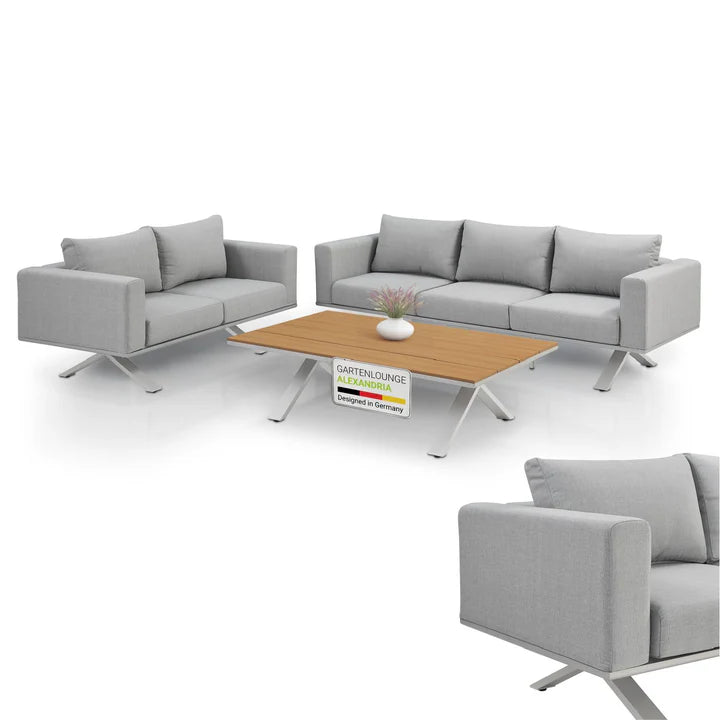 Premium Gartenlounge Set Alexandria Grau - Palo24