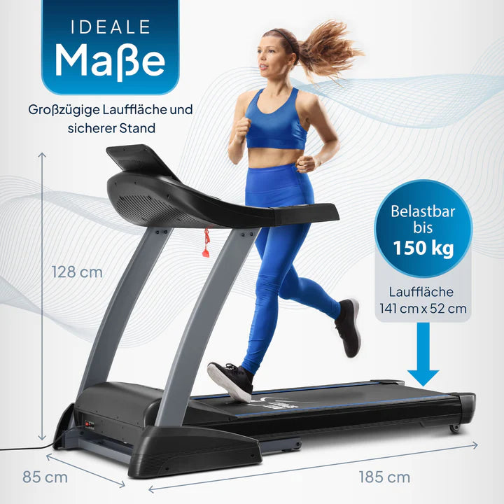 Tapis de course Speedrunner 7000, fonction carte cinéma, vitesse 22 km/h et 48 programmes