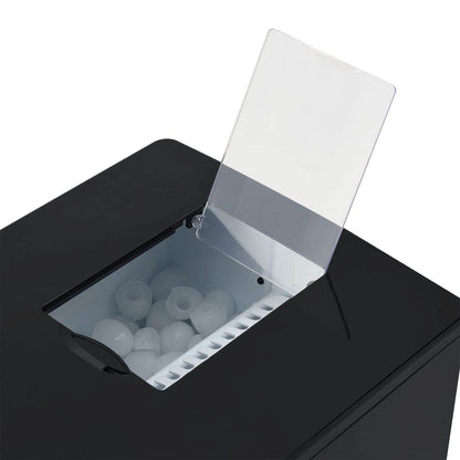 Eiswürfelmaschine PIM200L in schwarz mit Spender - Palo24