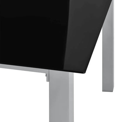 Salon de jardin en aluminium Milano 7 pièces avec table et 6 chaises gris argenté