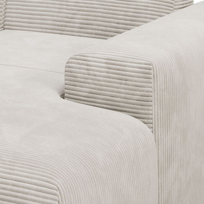 Ecksofa Vals aus Stoff Beige