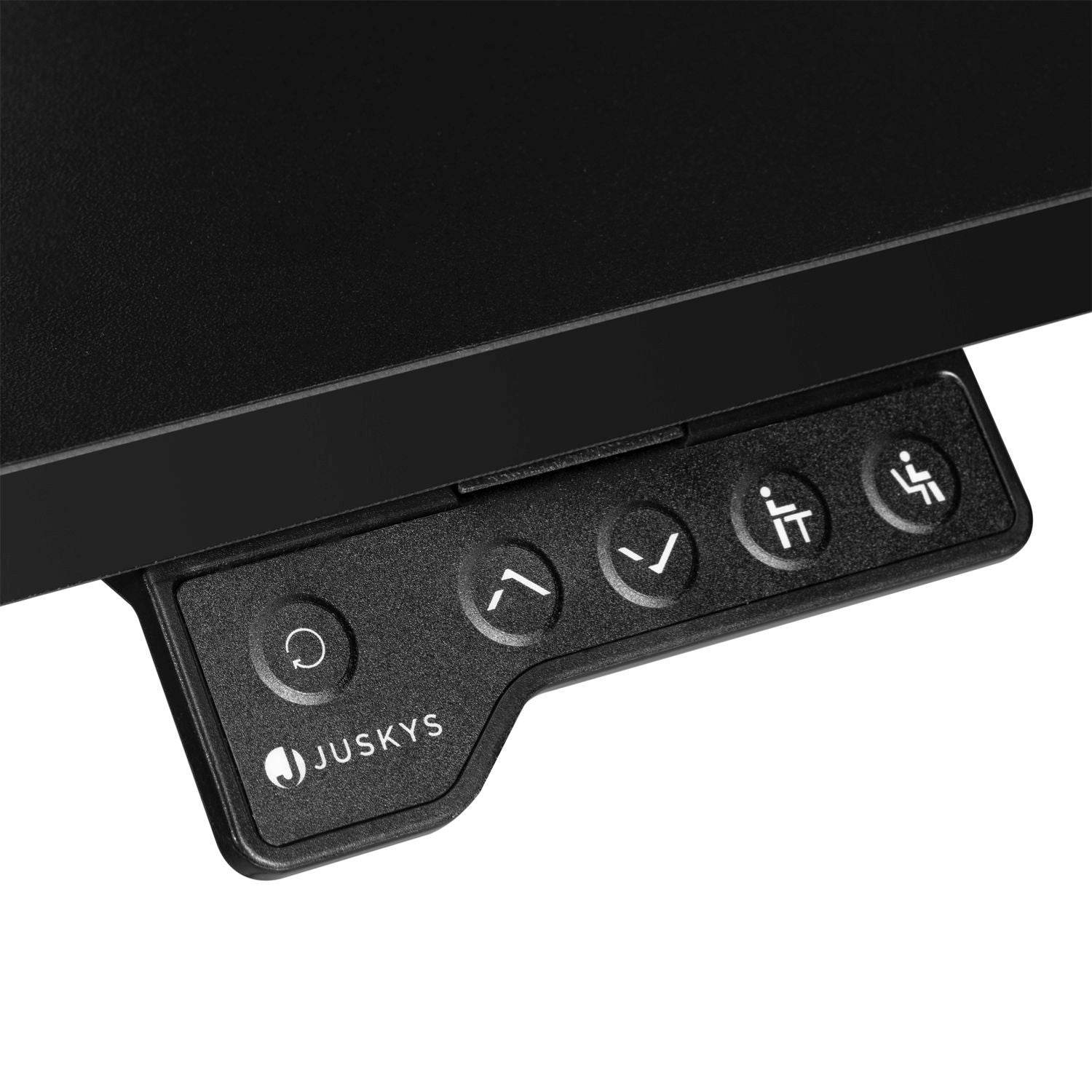 Elektrisch verstellbarer Schreibtisch 120x60 cm Schwarz - Palo24