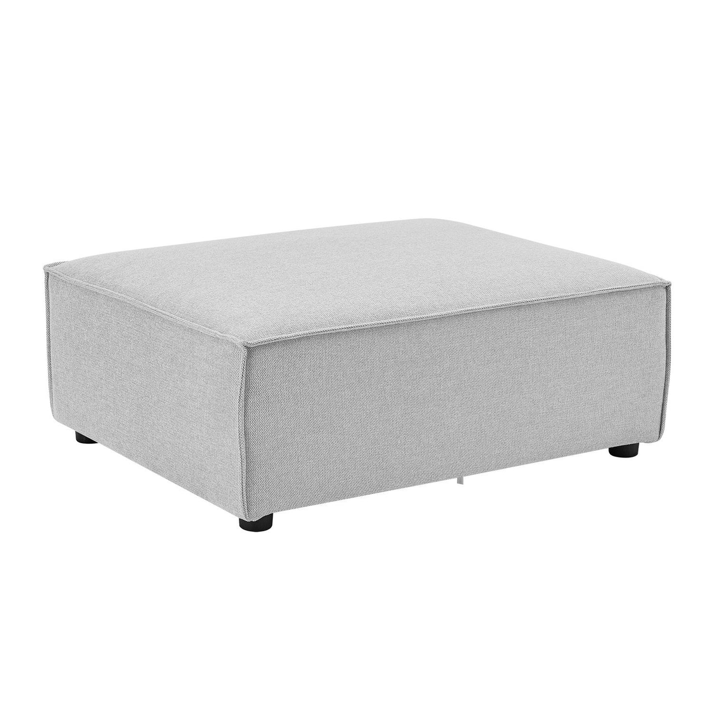 Modulares Sofa Domas XL - 4 Sitzer & Kissen - Stoff Hellgrau