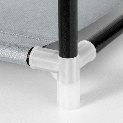 Schuhschrank M aus Stoff 9 Ebenen Grau - Palo24