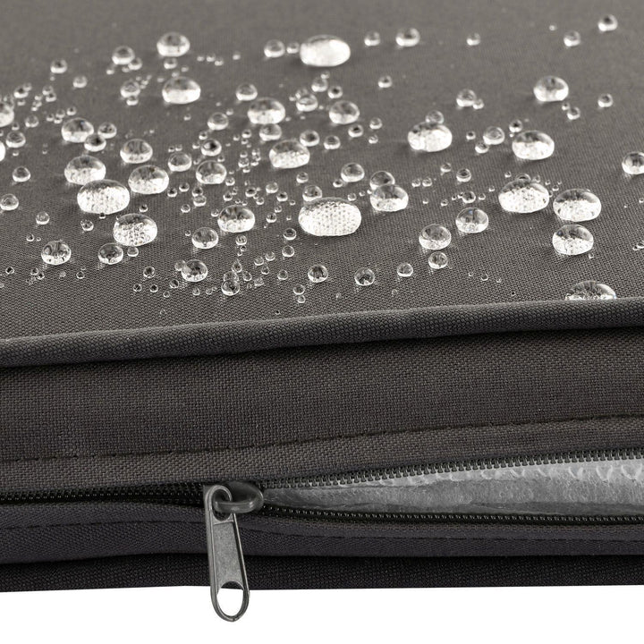 Polyrattan Lounge Sitzgruppe Nassau mit Bezügen in Dunkelgrau