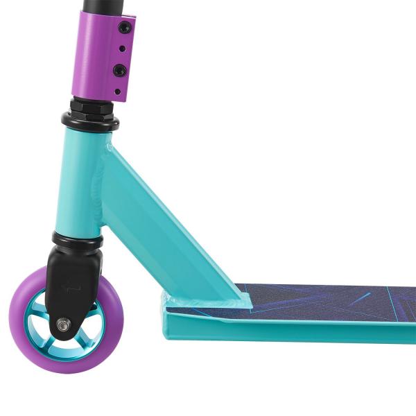 Stunt Scooter Retro Purple in Blau Lila Trick Roller mit 360° Lenkung