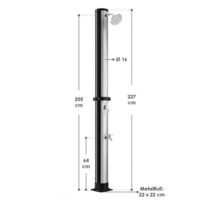 Solardusche Victoria 40 Liter