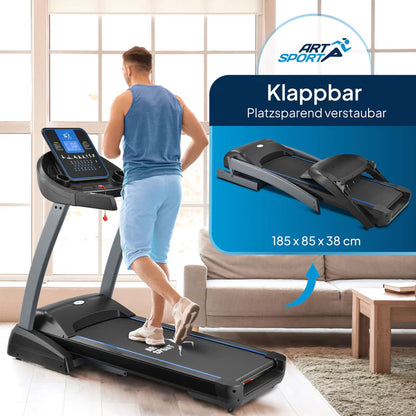 Tapis de course Speedrunner 7000, fonction carte cinéma, vitesse 22 km/h et 48 programmes