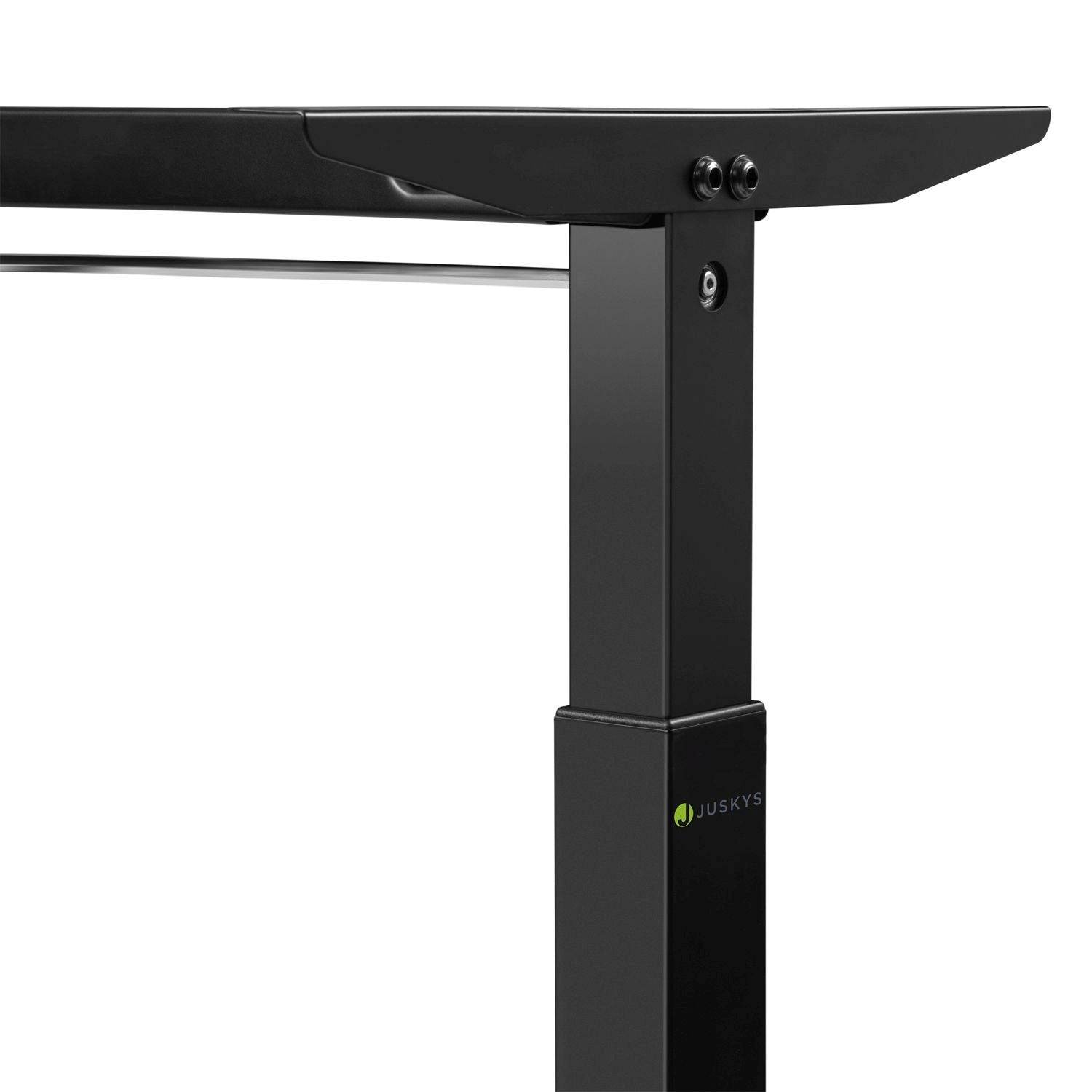 Elektrisch verstellbarer Schreibtisch 120x60 cm Schwarz - Palo24