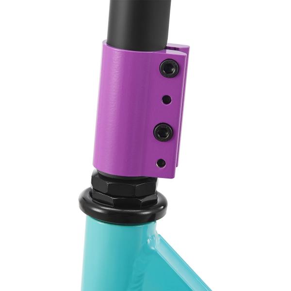 Stunt Scooter Retro Purple in Blau Lila Trick Roller mit 360° Lenkung