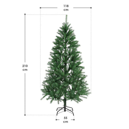 Künstlicher LED Weihnachtsbaum 210cm