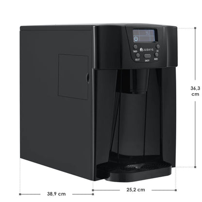 Eiswürfelmaschine PIM200L in schwarz mit Spender - Palo24