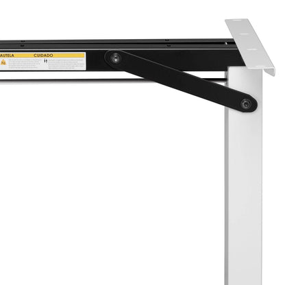 Elektrisch verstellbarer Schreibtisch 140x60 cm in Weiss - Palo24