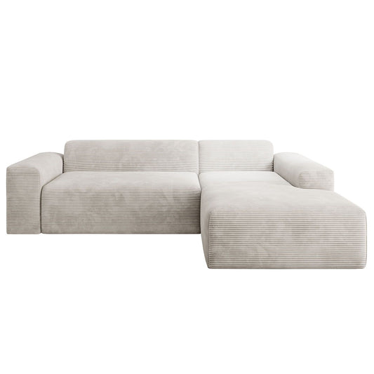 Ecksofa Vals aus Stoff Beige