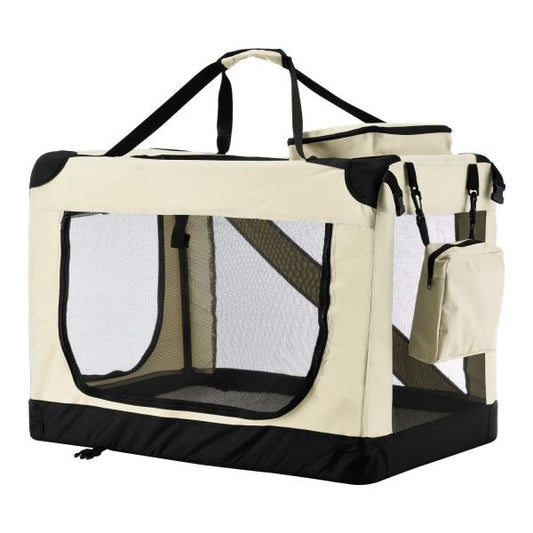 faltbare Hundetransportbox Lassie XL (beige)