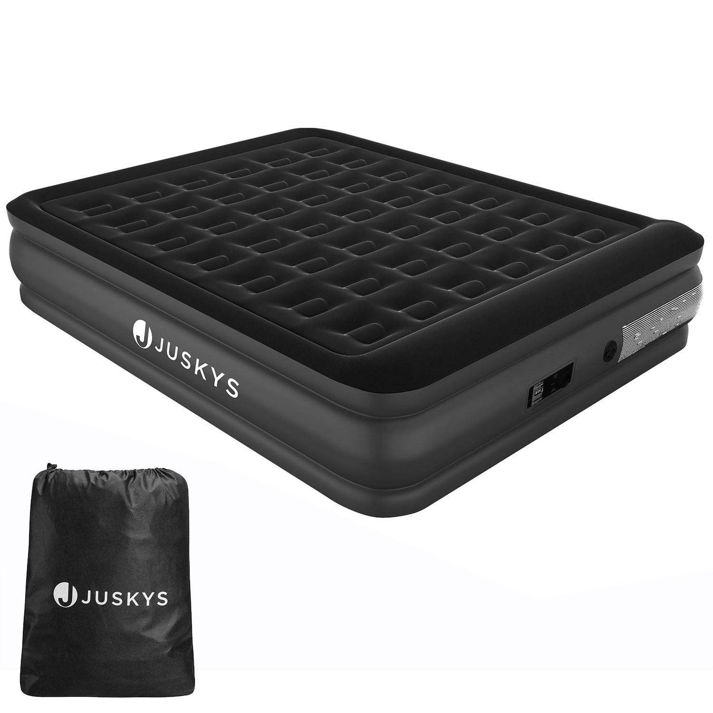 Luftbett Sapri L mit integrierter Pumpe - Schwarz - Palo24