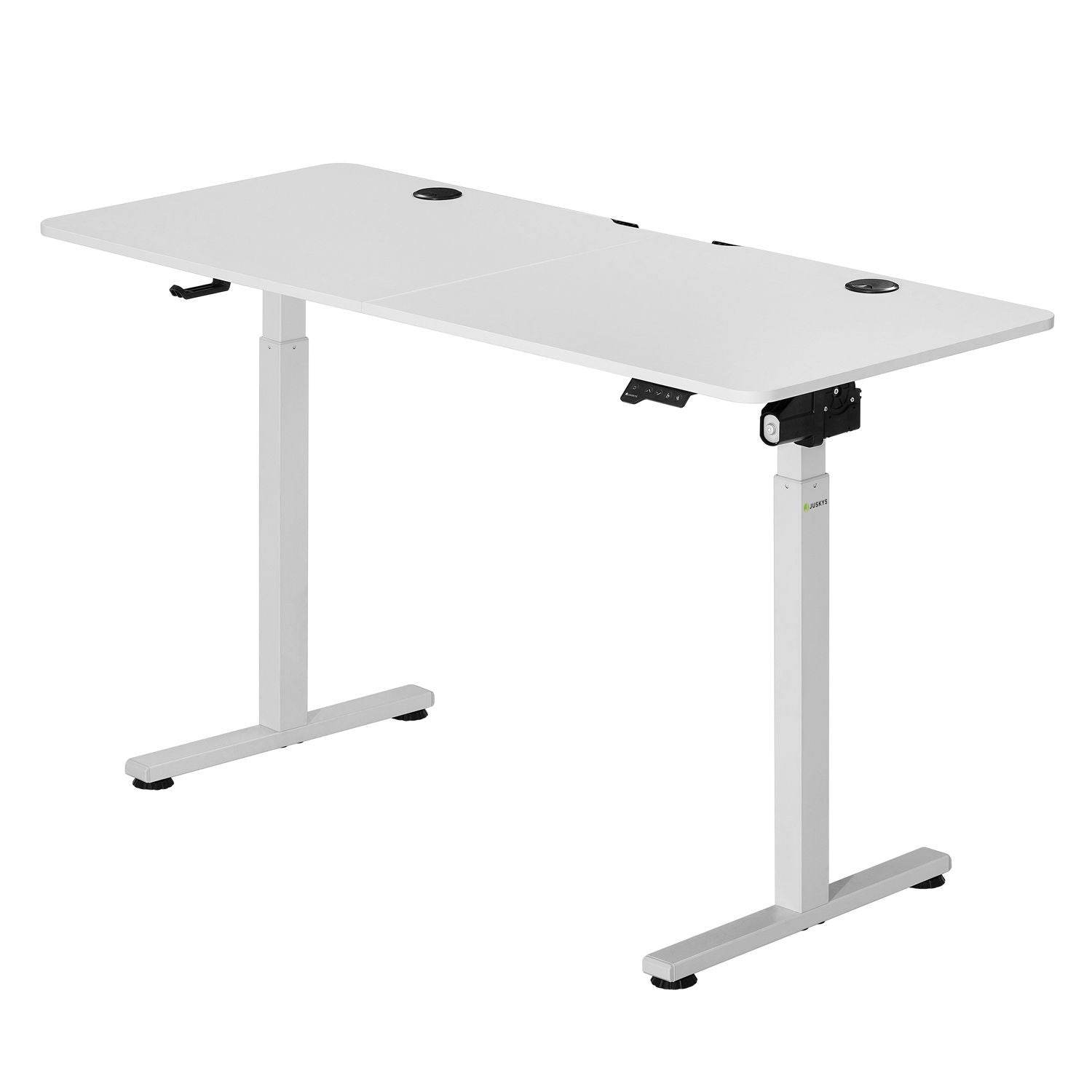Elektrisch verstellbarer Schreibtisch 120x60 cm Weiss - Palo24