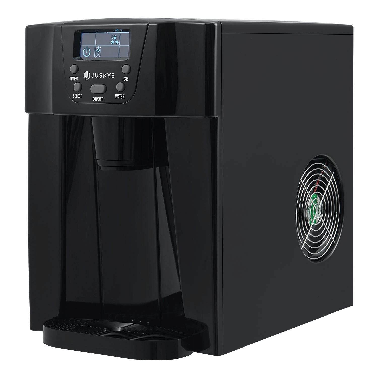 Eiswürfelmaschine PIM200L in schwarz mit Spender - Palo24