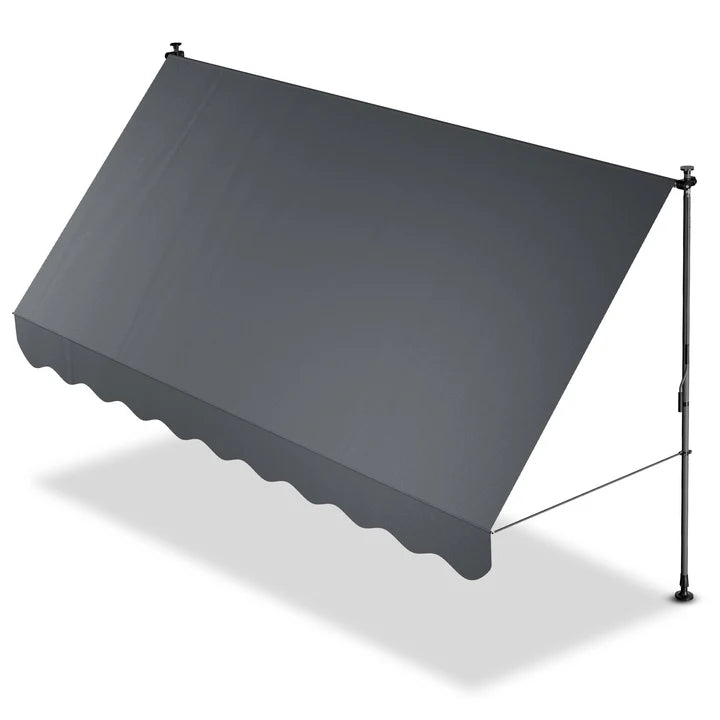 Klemmmarkise Kapstadt 350x120 cm Grau - Palo24