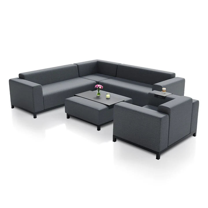 Premium Gartenlounge Sorano Dunkelgrau - Palo24