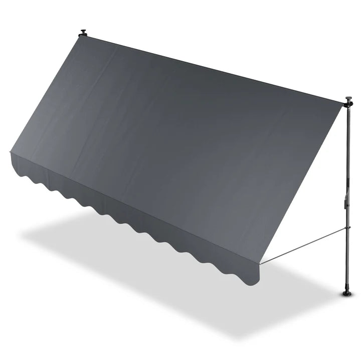 Klemmmarkise Kapstadt 400x120 cm Grau - Palo24