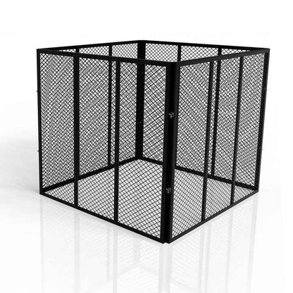 Metall Komposter für Gartenabfälle 800L Schwarz