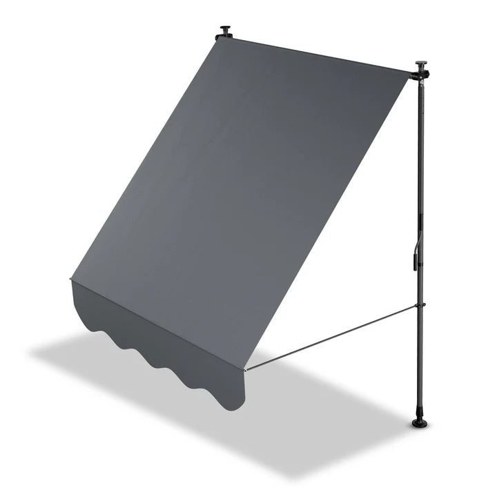 Klemmmarkise Kapstadt 150x120 cm Grau - Palo24
