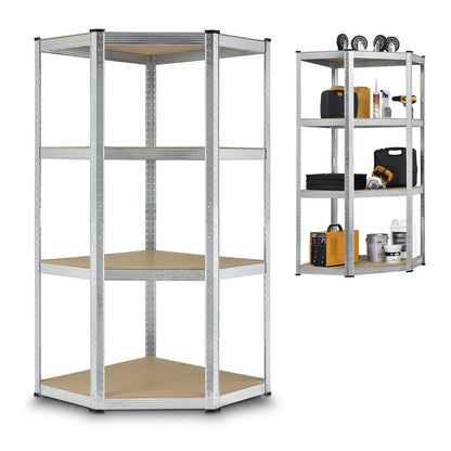 Mensola angolare portaoggetti "Corner Easy" 160 x 75 x 40-75 cm