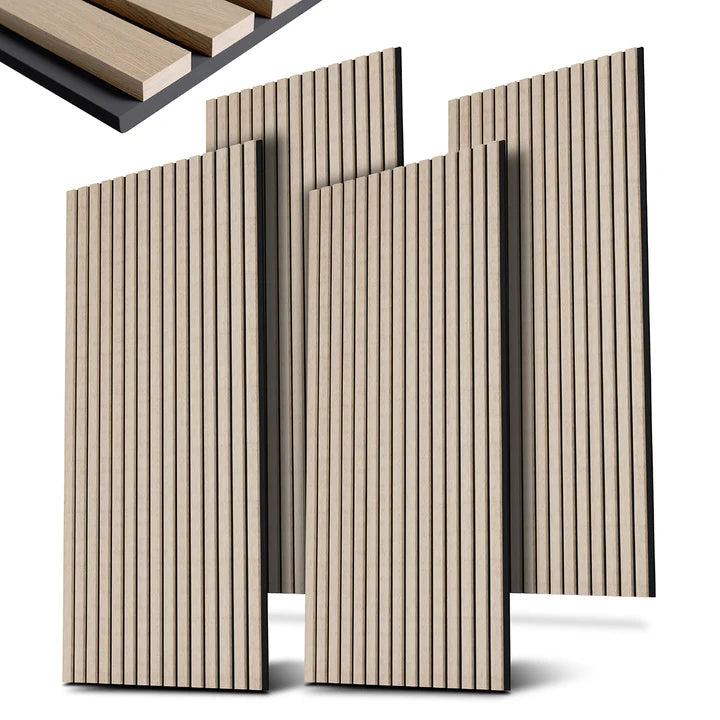 Wandpaneele 4er Set Akustik Schwarz