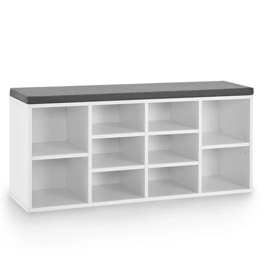 Schuhregal 104x30x48 cm Weiss