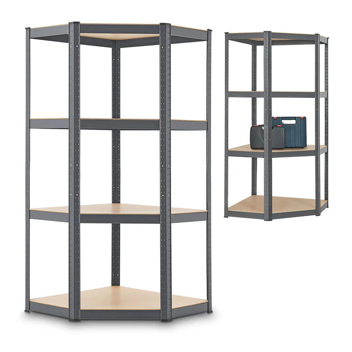 Eckregal Lagerregal Corner Easy 160 x 75 x 40-75 cm Grau