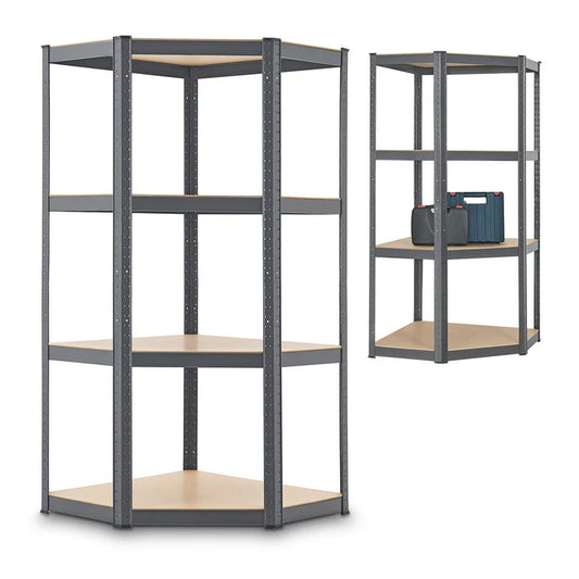 Eckregal Lagerregal Corner Easy 160 x 75 x 40-75 cm Grau