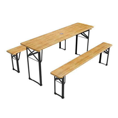 Ensemble de tente à bière, table à bière Bichl, pliable en 3 parties