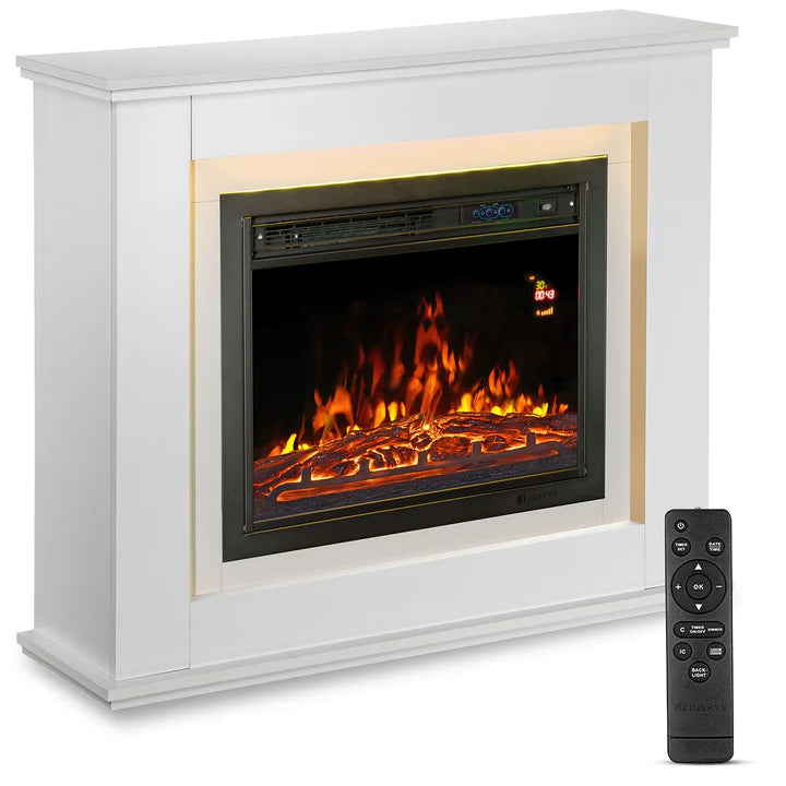 Elektrischer Kamin rechteckig 1000/2000 Weiss