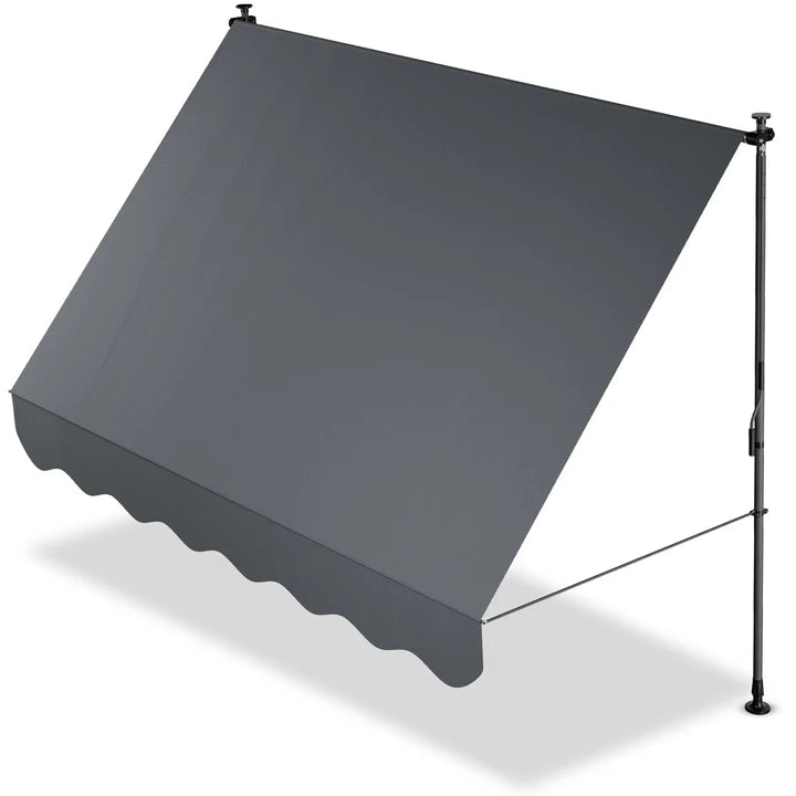 Klemmmarkise Kapstadt 250x120 cm Grau - Palo24