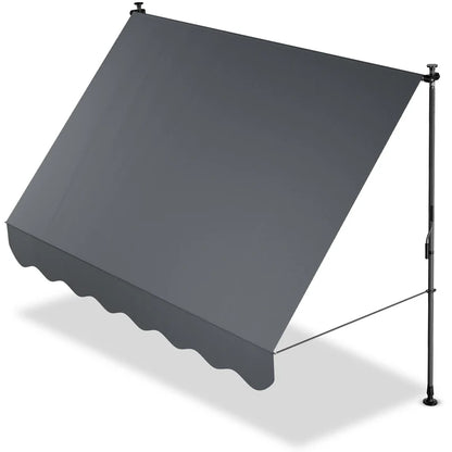 Klemmmarkise Kapstadt 250x120 cm Grau - Palo24