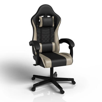 Bürostuhl Gamingstuhl HyperSeat schwarz/beige
