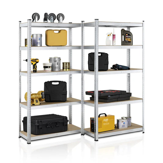 2er Set Lagerregal Schwerlastregale "Basic" 180 x 90 x 40 cm