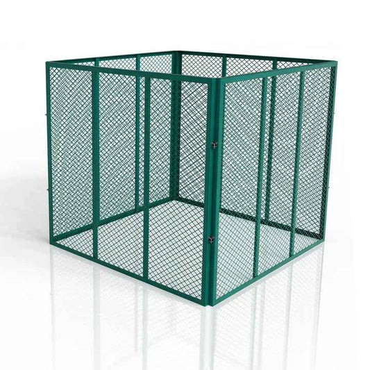 Metall Komposter für Gartenabfälle 800L Dunkelgrün